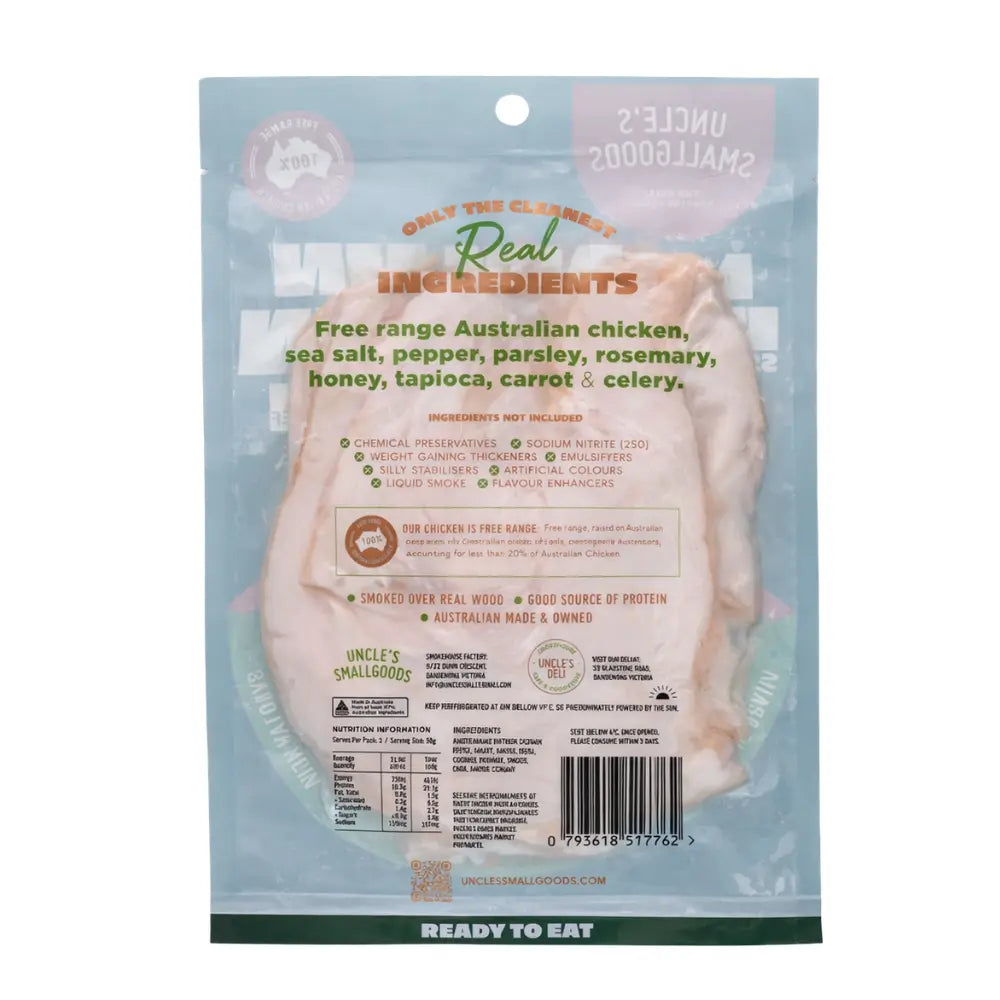 Natural Wood Smoked Chicken Sliced (Nitrate Free) 150g