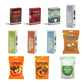 Snack Hamper, organic treats including dark chocolate hazelnuts, stuffed Medjool dates, marshmallows, popcorn, granola bites and coconut chips