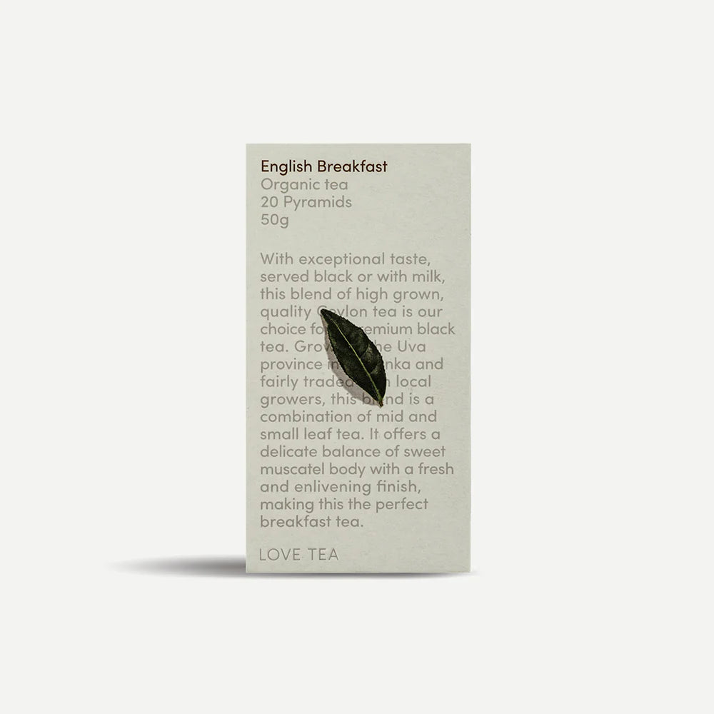 English Breakfast Pyramid (Plastic Free) Tea Bags