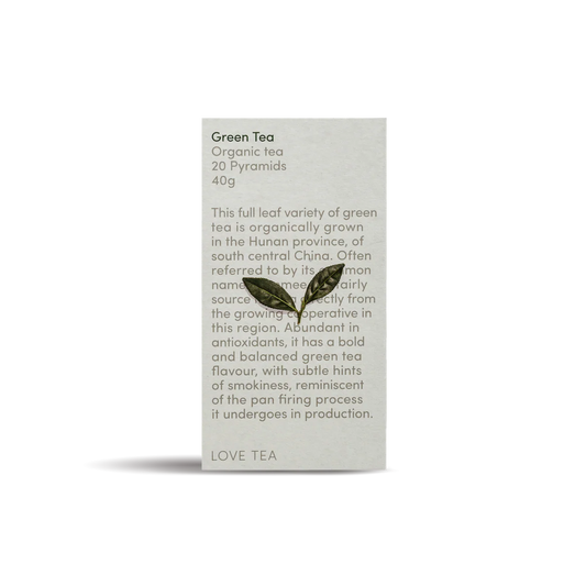Green Tea Pyramid (Plastic Free) Tea Bags
