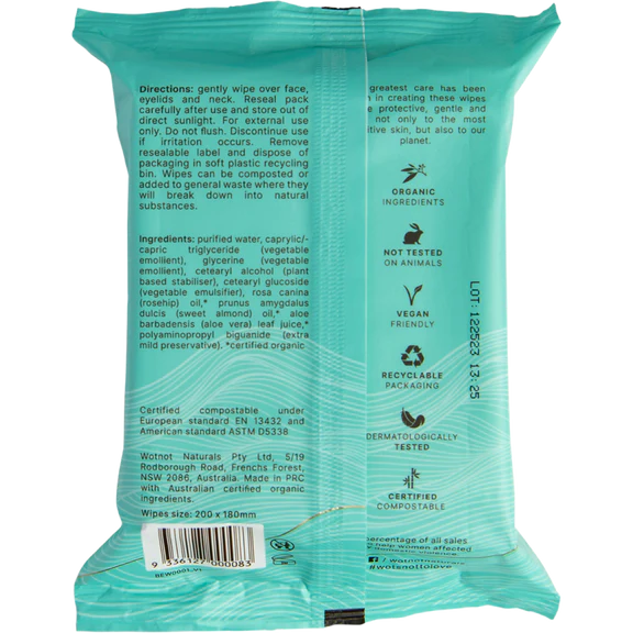 Natural Face Wipes Sensitive